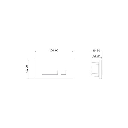 1er Klingel Modul | LED Namensschild | Aluminium