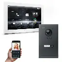 GOLIATH Hybrid IP Video Türsprechanlage mit App Anthrazit 1-Familie 10" 