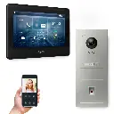 GOLIATH Hybrid 2-Draht BUS Videosprechanlage 7" Schwarz Fingerprint