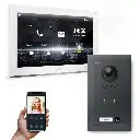 GOLIATH Hybrid IP Türsprechanlage Anthrazit 10" HD Unterputz Set 