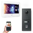 GOLIATH Hybrid IP Video Türsprechanlage mit App 1 Fam Anthrazit 7 Zoll Weiß