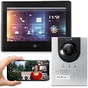 GOLIATH Hybrid IP Video Türsprechanlage mit App Silber 1-Familienhaus 7 Zoll