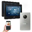 GOLIATH Hybrid IP Videotürsprechanlage App 1-Familie 2x 7 Zoll HD  