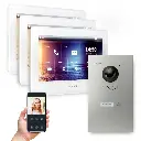 GOLIATH Hybrid IP Videotürsprechanlage 1-Familie 3x 7 Zoll HD Unterputz 