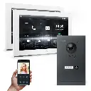 GOLIATH Hybrid IP Videotürsprechanlage App Anthrazit 1-Familie 2x 10" Unterputz