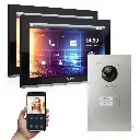 GOLIATH Hybrid IP Video Türsprechanlage Set 2-Familien 2x 10 Zoll HD