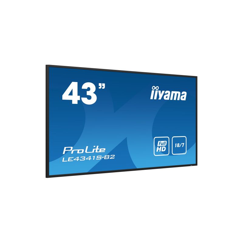 Iiyama 43-Zoll-Flachbildschirmmonitor mit IPS-Panel und Full-HD-Auflösung