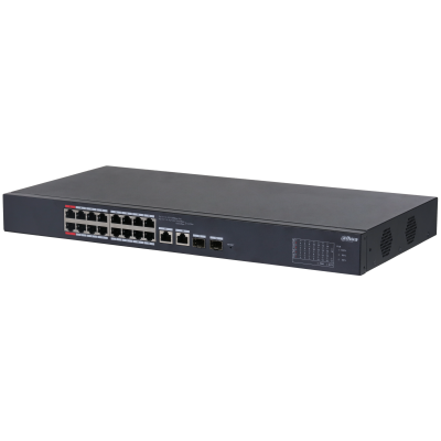 Dahua 18-Port Cloud-Managed Desktop-Switch mit 16 PoE-Ports
