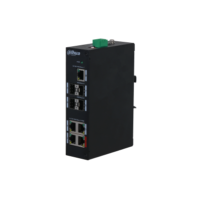 Dahua 9-Port Gigabit Industrie-Switch (Unmanaged) mit 4 PoE-Ports