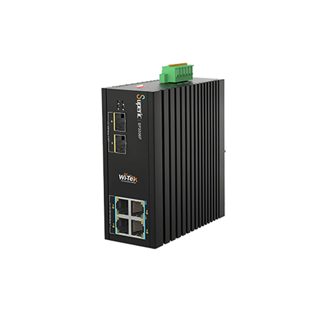 Switch PoE Gigabit no gestionable de 4 PoE+ y 2 SFP