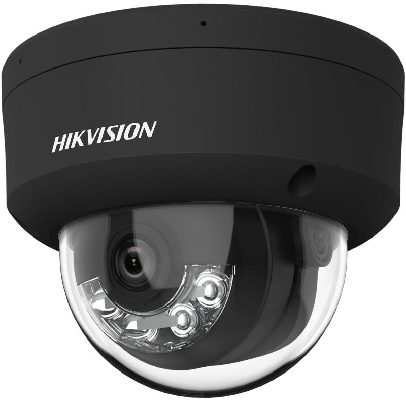 Hikvision 4MP Smart Hybrid Light ColorVu WDR Mini Dome-Kamera (Schwarz)