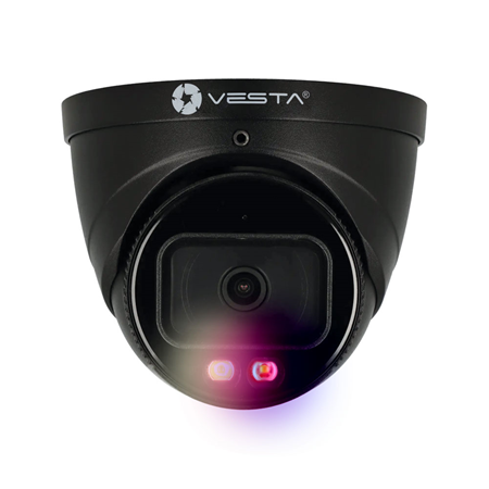 4MP Smart Dual Light Active Deterrence Lite AI IP-Domekamera für den Außenbereich Schwarz