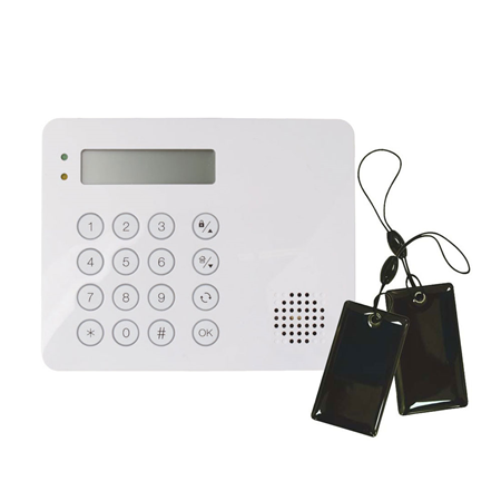 LCD-Tastatur mit Sirene und NFC-Leser 