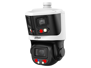 Dahua X-Spans Serie 2x 4MP Panorama + 4MP 10X Smart Dual Light Netzwerk-Panorama-PTZ-Kamera 180°-Übersichtskamera, automatische Verfolgung, Perimeterüberwachung, Objekterkennung, Fehlalarmfilter, intelligente Dual-Licht- und Audioalarmfunktion, PTZ-IR 170m, IP66