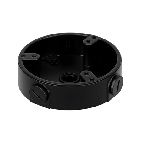 Schwarze Anschlussdose aus Aluminium