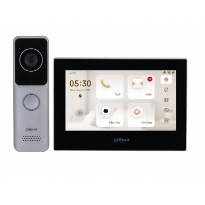 Dahua IP-Kit mit IP-WLAN-Villa-Türstation und WLAN-Monitor
