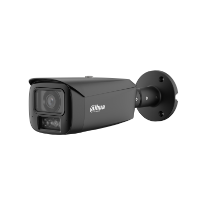 Dahua 4MP KI-Bullet-Netzwerk-Kamera mit Full-Color und integrierter Sirene in Schwarz