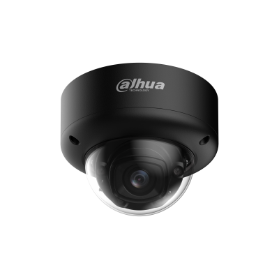 Dahua 8MP 4K KI-Dome-Netzwerk-Kamera mit motorisiertem Tele-Zoom und Dual-Light in Schwarz