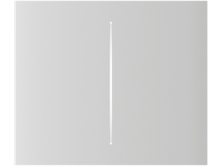 Ajax CenterButton (2-gang)-W Vert