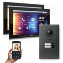 GOLIATH Hybrid IP Video Türsprechanlage Anthrazit Set 2-Fam 2x 10" HD 