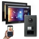 GOLIATH Hybrid IP Video Türsprechanlage Anthrazit 2-Fam 2x 10" HD RFID 