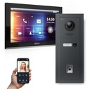 GOLIATH Hybrid IP Türsprechanlage Anthrazit 10" HD Fingerprint Unterputz 