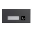 GOLIATH PRO IP & 2-Draht Video Türsprechanlage | 1er Klingel Modul | LED Namensschild | Aluminium