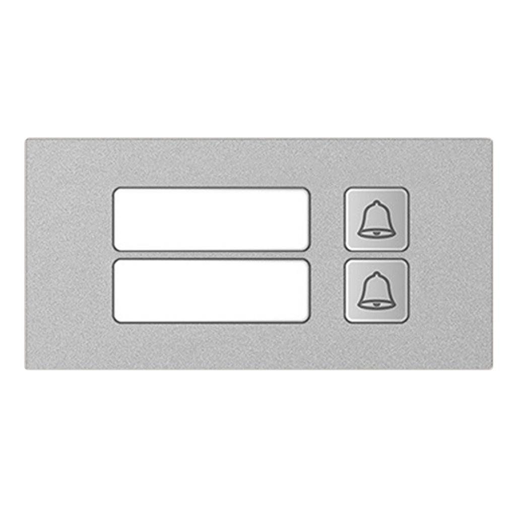 GOLIATH Hybrid IP & 2-Draht Video Türsprechanlage 2er Klingel Modul 