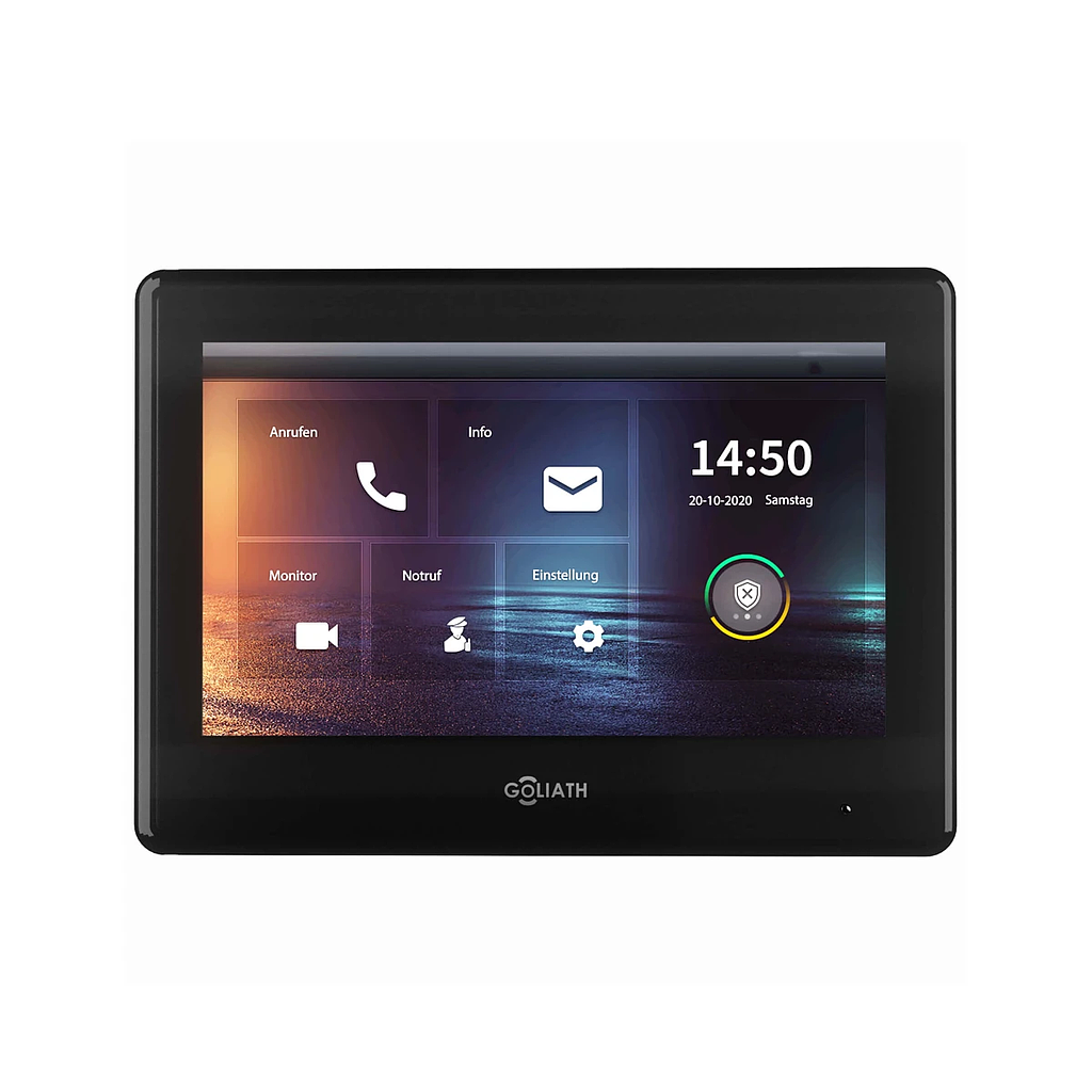 GOLIATH Hybrid IP & 2-Draht BUS 7 Zoll Monitor schwarz 