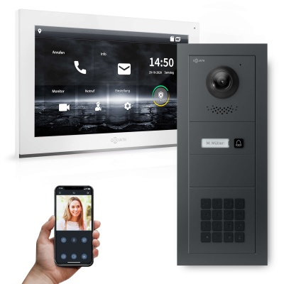 [AV-IPS-656] GOLIATH Hybrid IP Video Türsprechanlage 1-Fam 10" HD