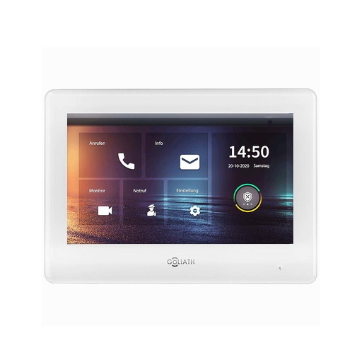 [AV-2BI-22WV2] Goliath Hybrid IP & 2-Draht BUS  7 Zoll Monitor Weiß