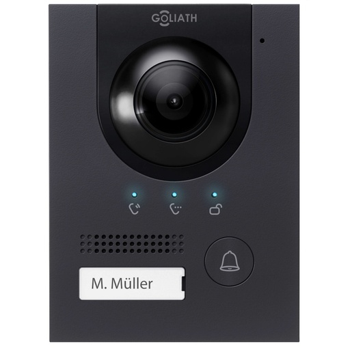 [AV-VTA02-22AV2] GOLIATH Hybrid IP & 2-Draht Video Türsprechanlage  Türstation  Anthrazit