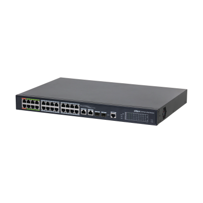[DH-LR2226-24ET-360-V2] Dahua 24-Port Web-Managed Switch mit ePoE