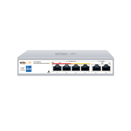 [WI-PCES206] Switch mit 4 PoE-Ports, Cloud-verwaltet