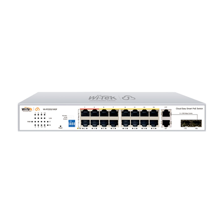 [WI-PCES218GF] Switch mit 16 PoE-Ports, Cloud verwaltet
