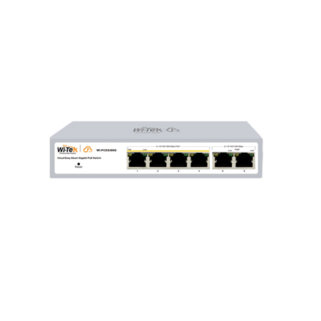 [WI-PCES306G V2] Switch PoE gestionado en la nube de 4 puertos Gigabit