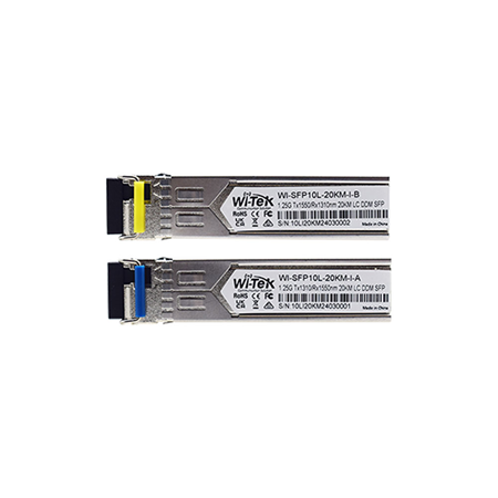 [WI-SFP10L-20KM-I] Witek Industrielles 1,25-Gbit/s-Singlemode-SFP-Modul