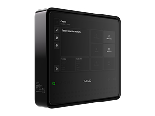 [AJ-EN54 Fire Hub-B] Ajax EN54 Fire Hub Juwelier Drahtlose Brandmeldezentrale Schwarz – bis zu 200 Geräte, 40 Zonen, Ethernet, WiFi, Dual-SIM LTE